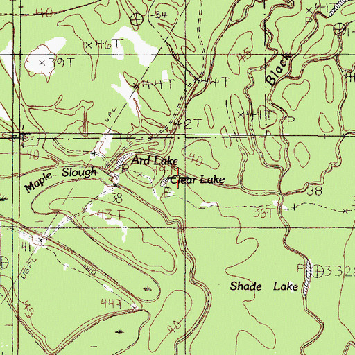 Topographic Map of Clear Lake, TX