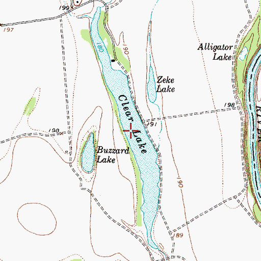 Topographic Map of Clear Lake, TX