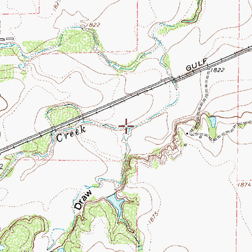 Topographic Map of Clements Draw, TX