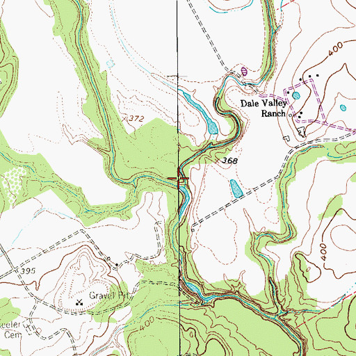 Topographic Map of Clifton Branch, TX