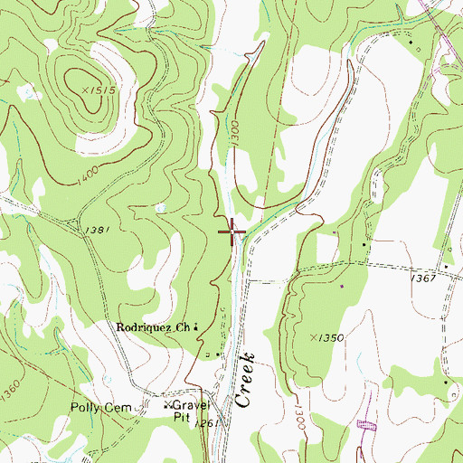 Topographic Map of Cloud Hollow, TX