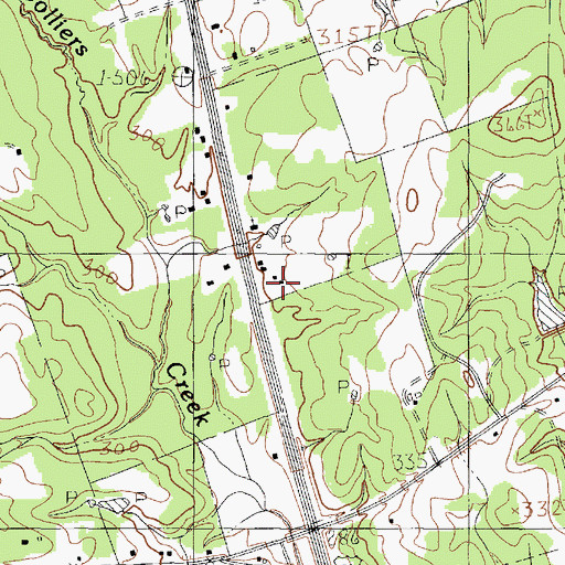 Topographic Map of Club of Christ Hospital, TX