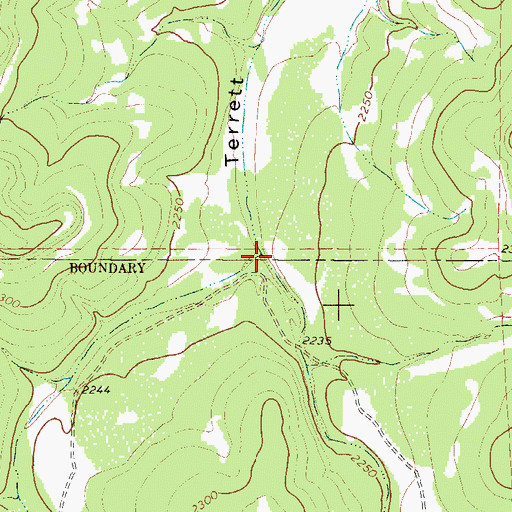 Topographic Map of Coal Kiln Draw, TX