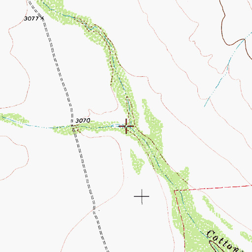 Topographic Map of Coalson Draw, TX