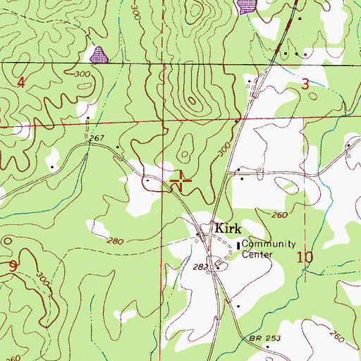 Topographic Map of Brannan School (historical), AL