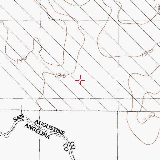 Topographic Map of Coleman Creek, TX