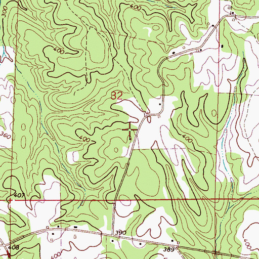 Topographic Map of Carroll School (historical), AL