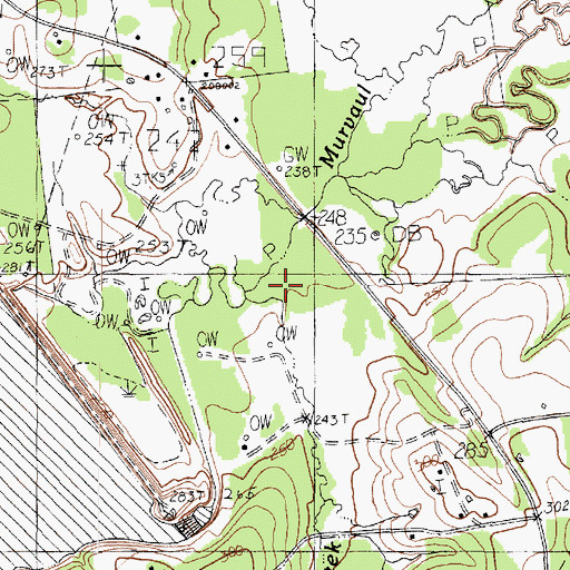 Topographic Map of Colo Creek, TX