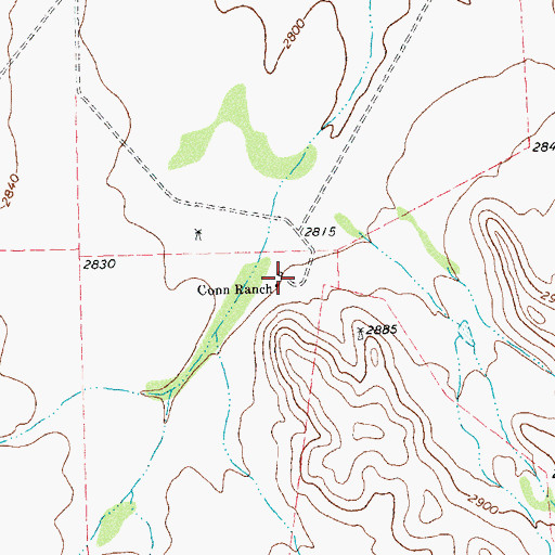 Topographic Map of Conn Ranch, TX