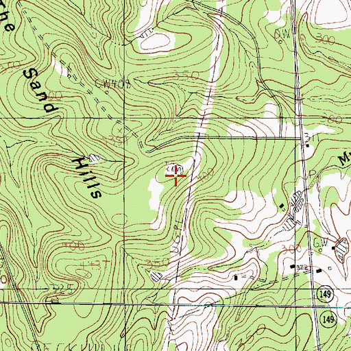Topographic Map of Conner Cemetery, TX