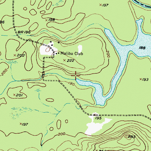 Topographic Map of Conner Creek, TX