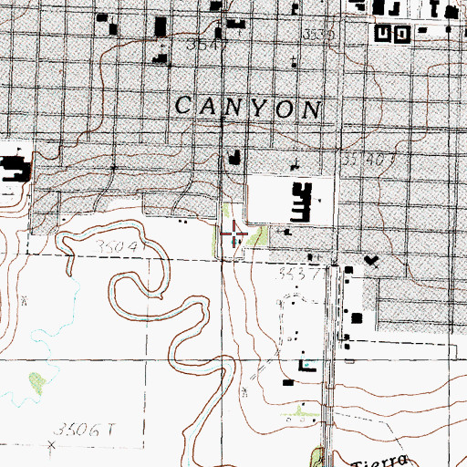 Topographic Map of Conner Park, TX