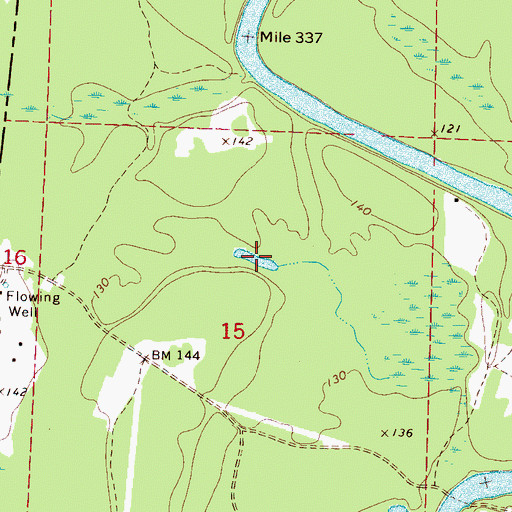 Topographic Map of Clear Lake, AL
