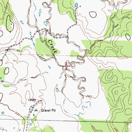 Topographic Map of Coplin Branch, TX