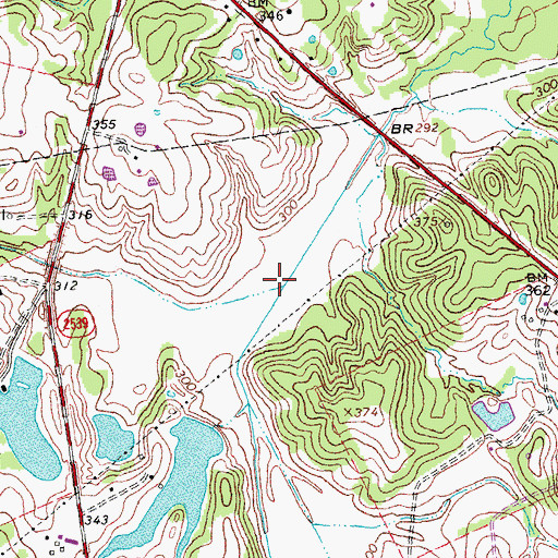 Topographic Map of Copper Creek, TX