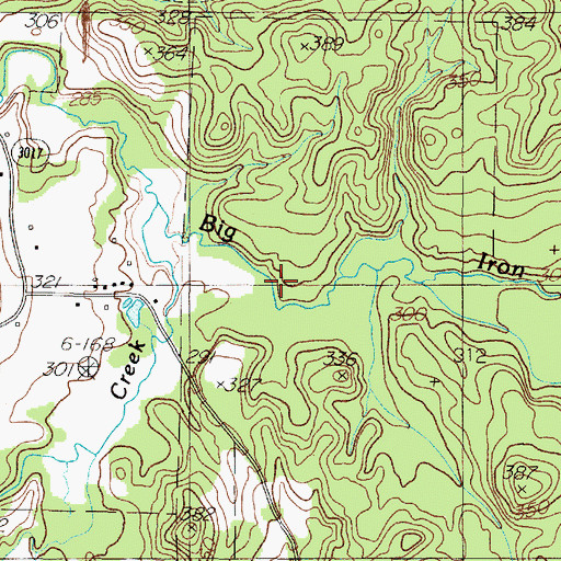 Topographic Map of Couller Creek, TX