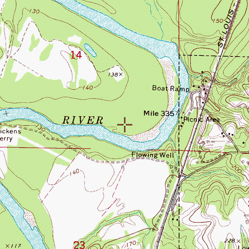 Topographic Map of Ford Bar, AL