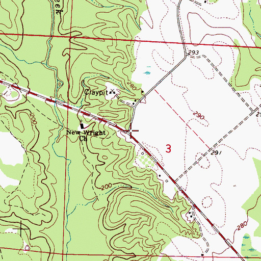 Topographic Map of Garden Spot (historical), AL