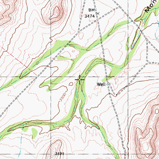Topographic Map of Cox Draw, TX