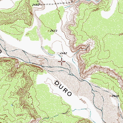 Topographic Map of Coyote Creek, TX