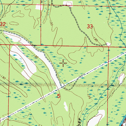 Topographic Map of Goose Pond, AL