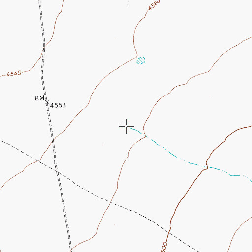 Topographic Map of Cracker Jack Draw, TX