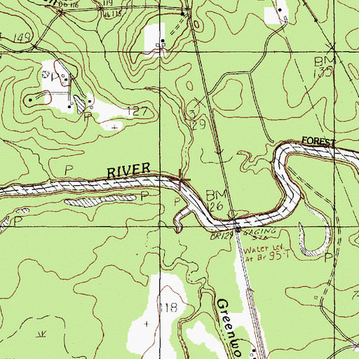 Topographic Map of Crane Branch, TX