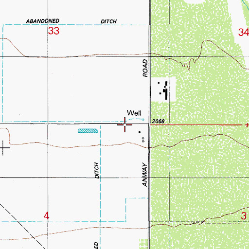 Topographic Map of Western Avra Cotton Gin, AZ