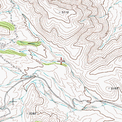 Topographic Map of Cypress Canyon, TX