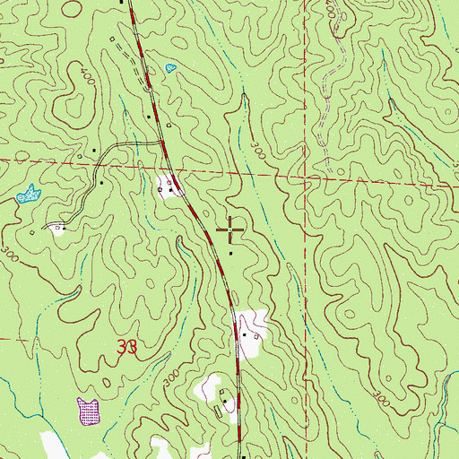 Topographic Map of Keasley School (historical), AL