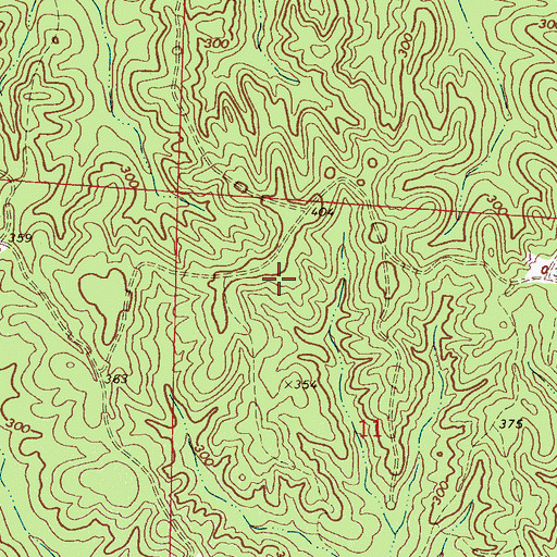 Topographic Map of Lebanon Church (historical), AL