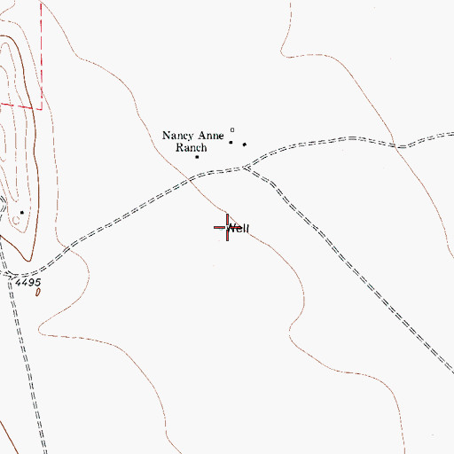 Topographic Map of Damn It Well, TX