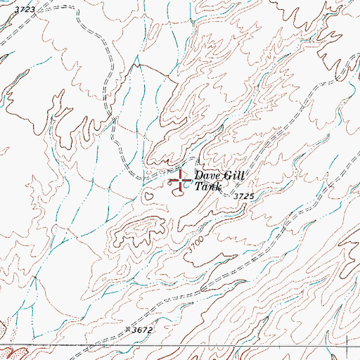 Topographic Map of Dave Gill Tank, TX