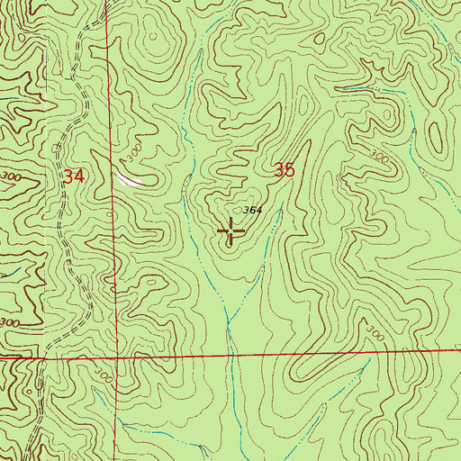 Topographic Map of Marquis (historical), AL