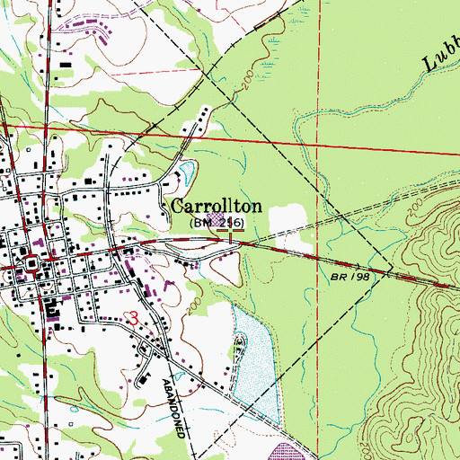 Topographic Map of Mastons Mill (historical), AL