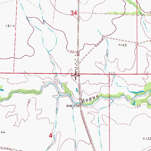 Topographic Map of Mount Moriah Church, AL