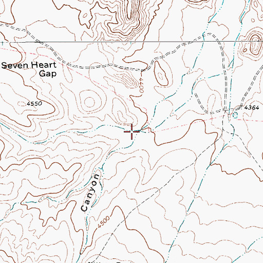 Topographic Map of Deadman Canyon, TX