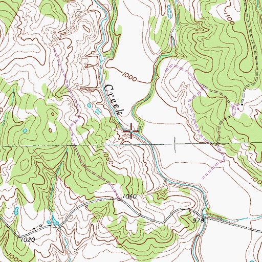Topographic Map of Deep Branch, TX