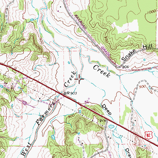 Topographic Map of Deep Draw, TX