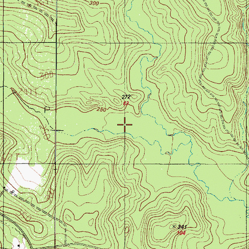 Topographic Map of Deer Creek, TX