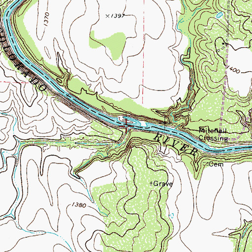 Topographic Map of Deer Hollow, TX