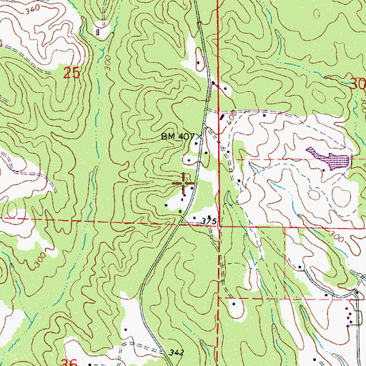 Topographic Map of New Jerusalem Church, AL