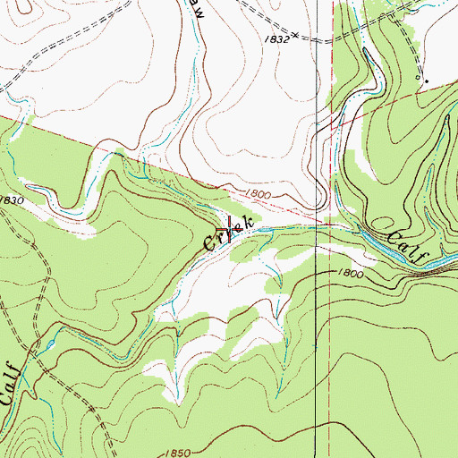 Topographic Map of Deland Draw, TX