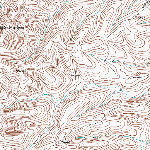 Topographic Map of Delaware Mountains, TX
