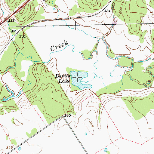 Topographic Map of Devils Lake, TX