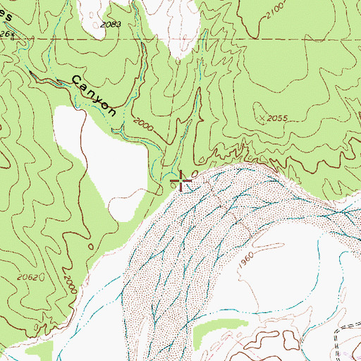 Topographic Map of Dikes Canyon, TX