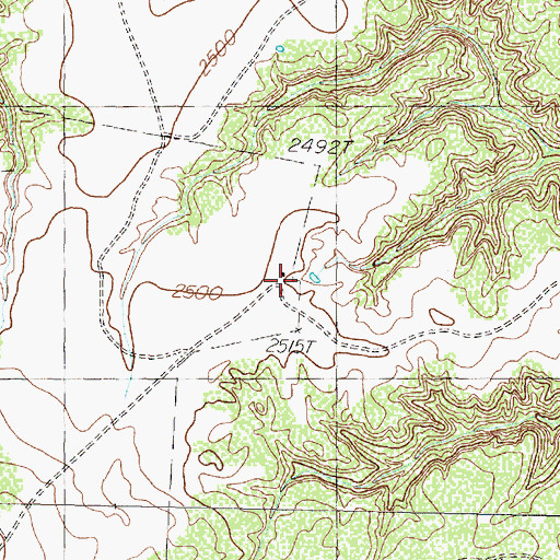 Topographic Map of Dinner Creek Camp, TX