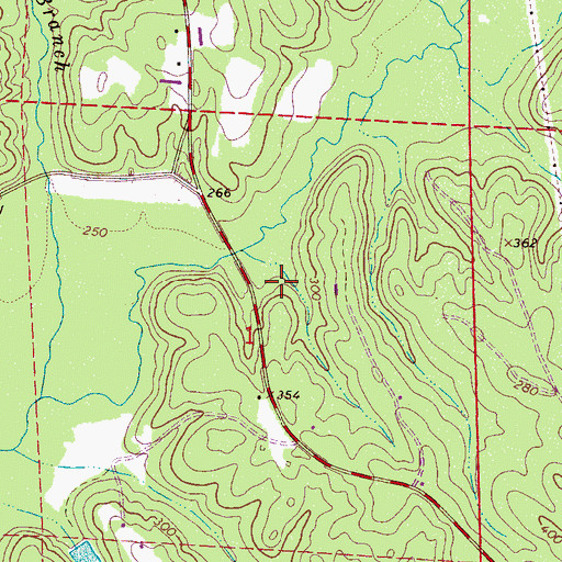 Topographic Map of Rawles Mill (historical), AL