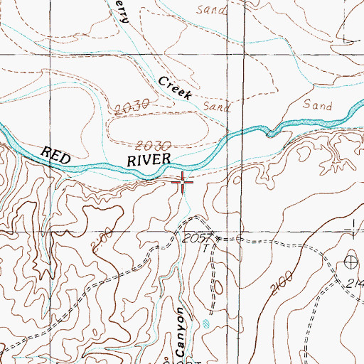 Topographic Map of Dogle Canyon, TX
