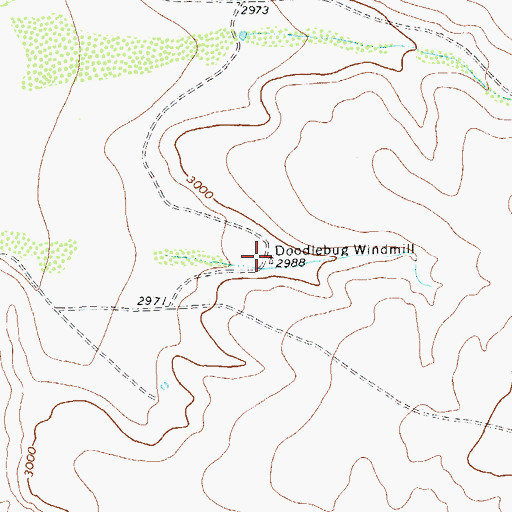 Topographic Map of Doodlebug Windmill, TX